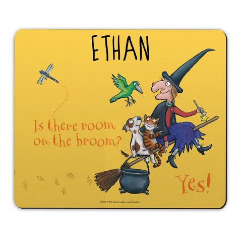 Yellow Room on the Broom Personalised Mousemat