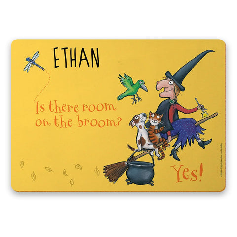 Yellow Room on the Broom Personalised Placemat