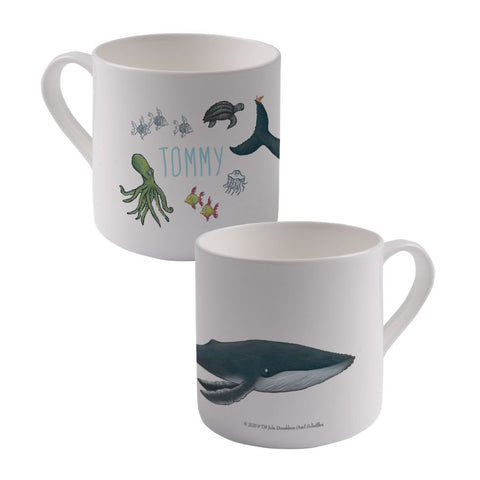 This is the sea so wild and free Personalised Large Bone China Mug