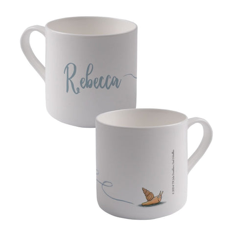 Snail Personalised Large Bone China Mug