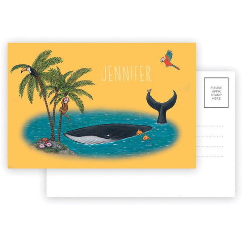 Palm Trees Personalised Postcard Pack of 8