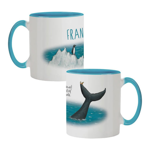 The tiny snail Personalised Colour Insert Mug