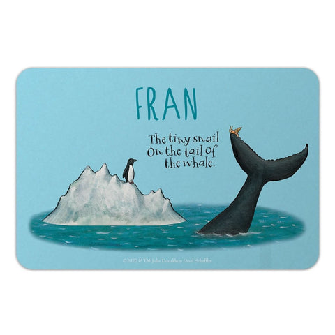 The tiny Snail Personalised Door Plaque