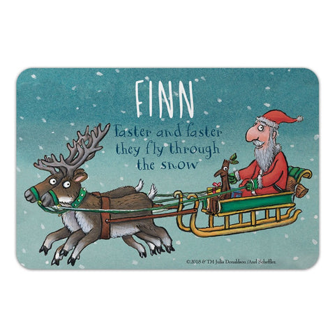 Personalised Festive Stick Man Personalised Door Plaque