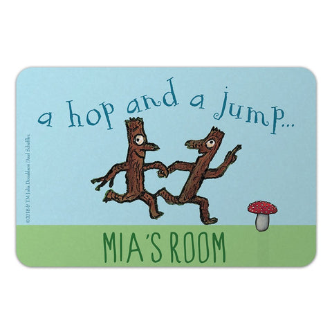 Personalised Blue Stick Man Personalised Door Plaque