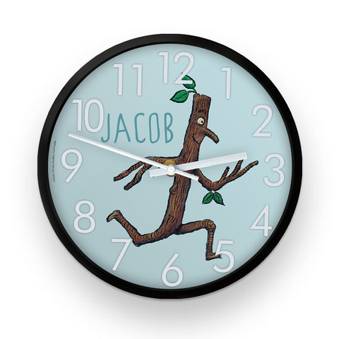 Stick Man Running  Personalised Clock