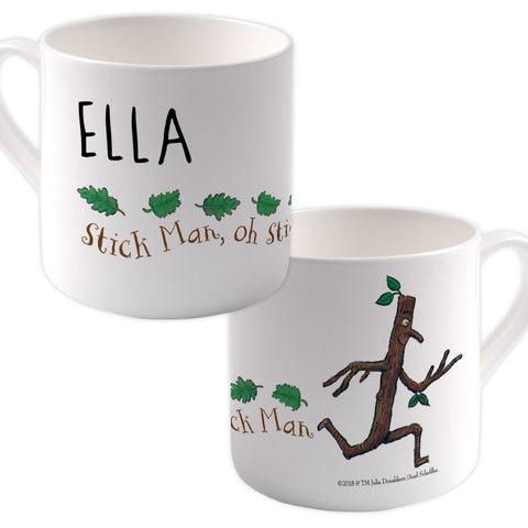 Stick Man  Personalised Large Bone China Mug