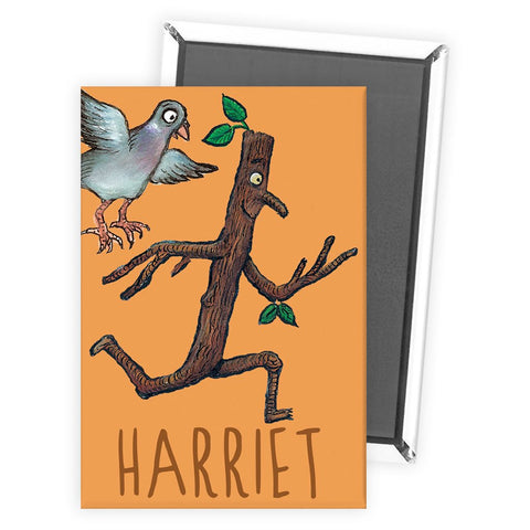 Orange Stick Man Personalised Magnet