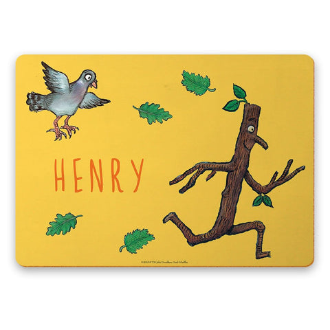 Yellow Stick Man Personalised Placemat