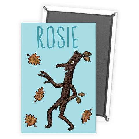 Blue Stick Man Personalised Magnet
