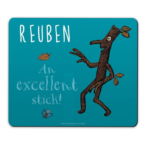 "Excellent Stick!" Stick Man Personalised Mousemat