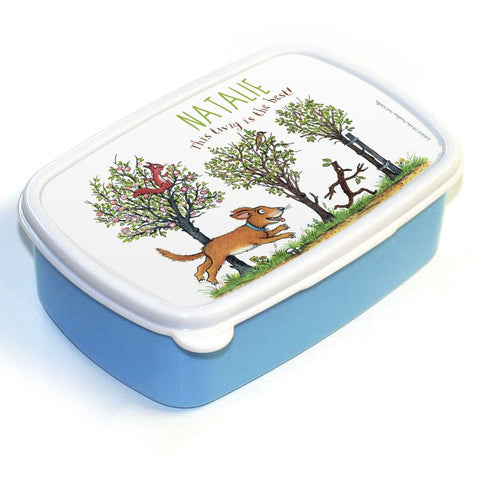 Stick Man Chase Personalised Lunch Box