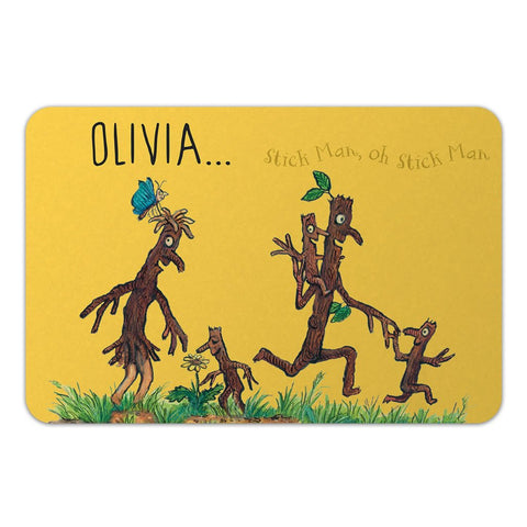 Personalised Stick Man Family Personalised Door Plaque