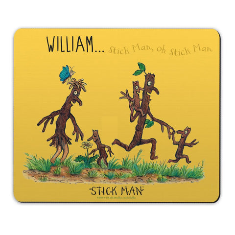 Stick Man Family Personalised Mousemat