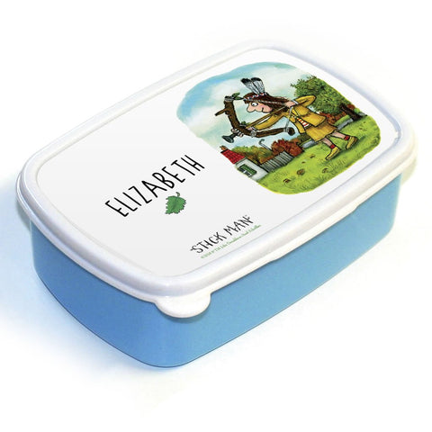 Stick Man Bow and Arrow Personalised Lunch Box