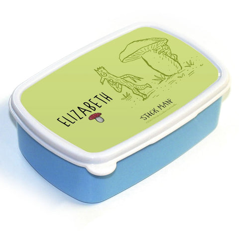 Green Stick Man Personalised Lunch Box