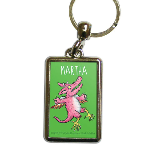 Green Zog Personalised Metal Keyring