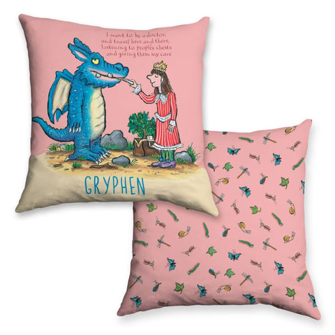 "I want to be a Doctor" Zog Personalised Cushion 