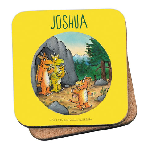 Yellow Zog Personalised Coaster