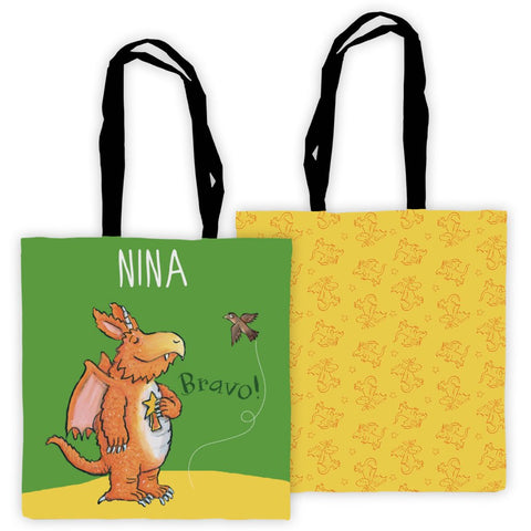 "Bravo" Zog Personalised Edge to Edge Tote Bag 