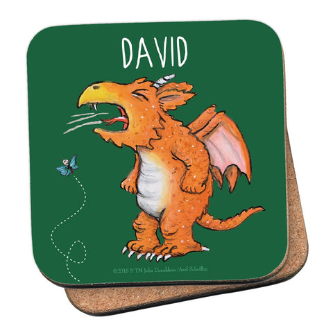 Green Zog Personalised Coaster