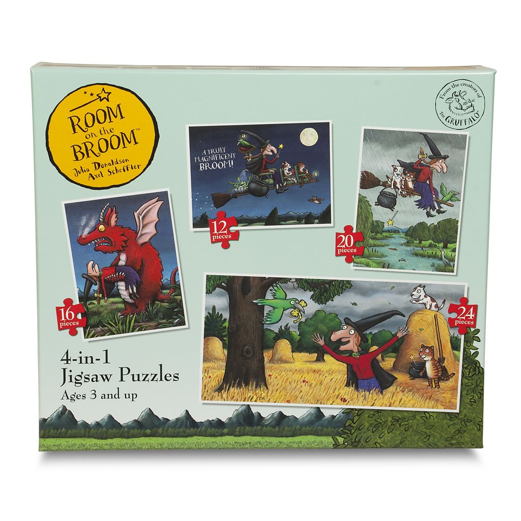 Room On The Broom 4-in-1 Jigsaw puzzle