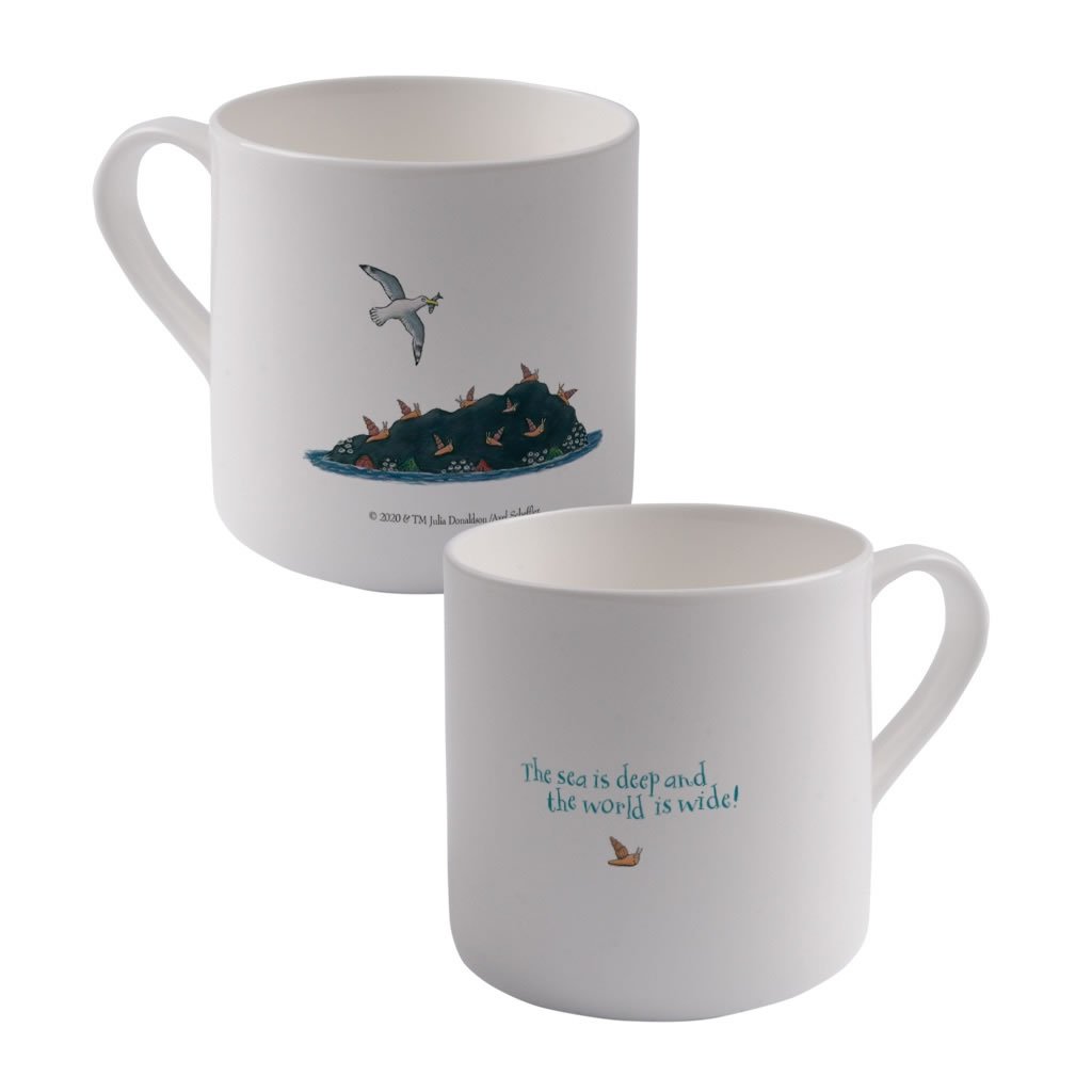 The sea is deep and the world is wide! Large Bone China Mug