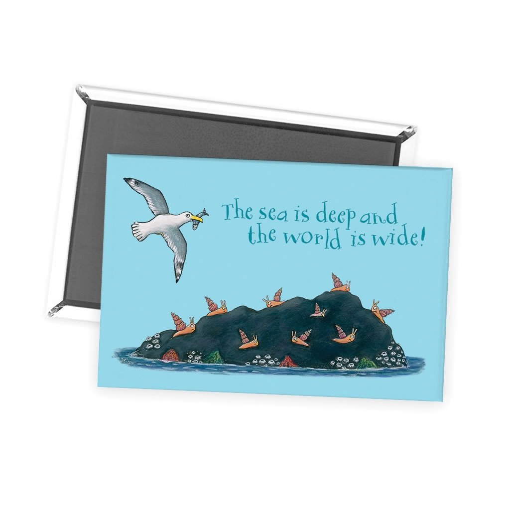 The sea is deep and the world is wide! Magnet