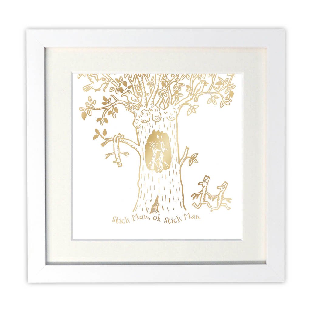 Stick Man Foil Art Print