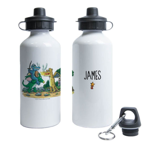 Gold Star Zog Personalised Water Bottle
